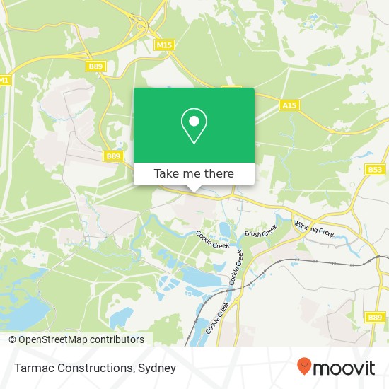 Mapa Tarmac Constructions