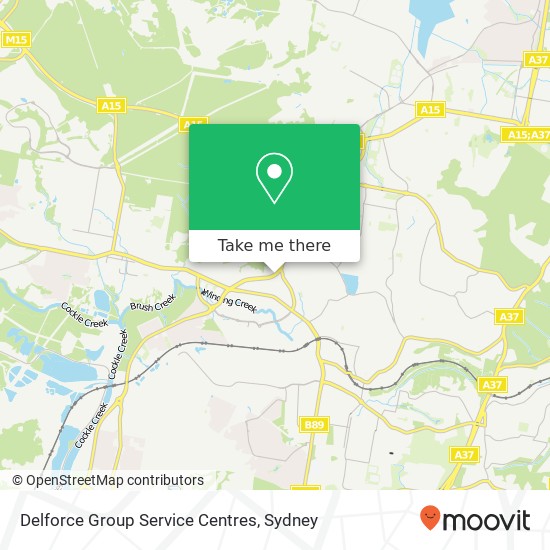 Delforce Group Service Centres map