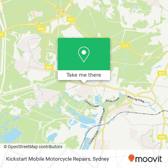 Kickstart Mobile Motorcycle Repairs map