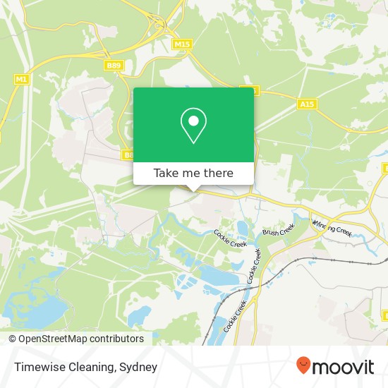 Mapa Timewise Cleaning