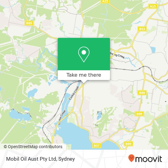 Mobil Oil Aust Pty Ltd map