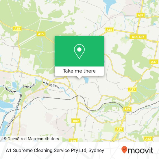 Mapa A1 Supreme Cleaning Service Pty Ltd