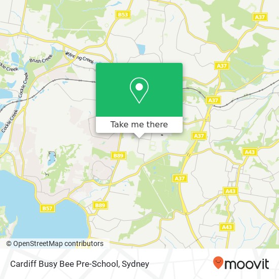 Cardiff Busy Bee Pre-School map