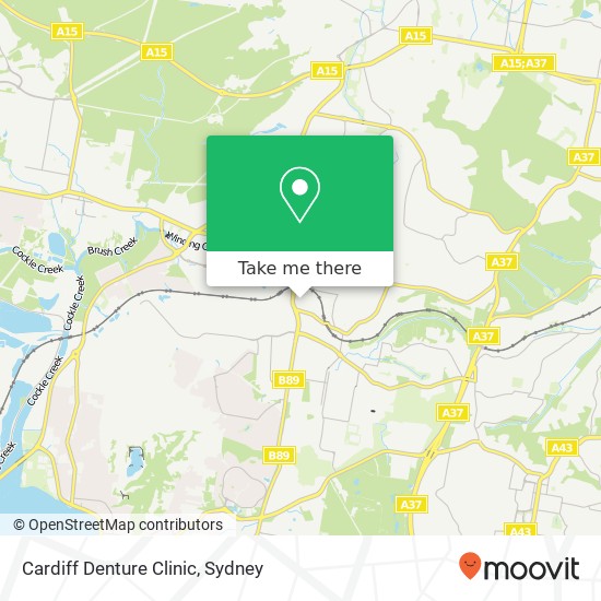 Mapa Cardiff Denture Clinic