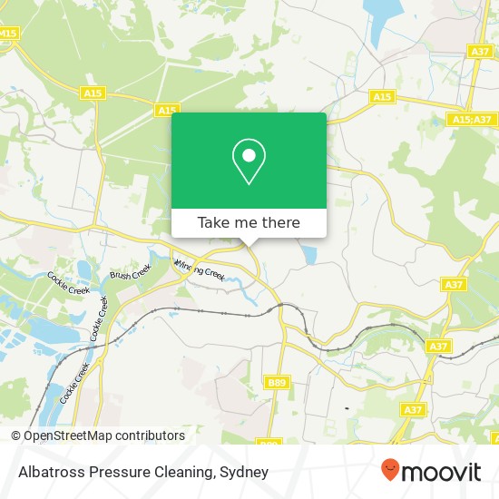 Mapa Albatross Pressure Cleaning