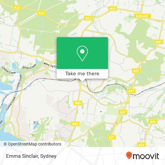 Mapa Emma Sinclair