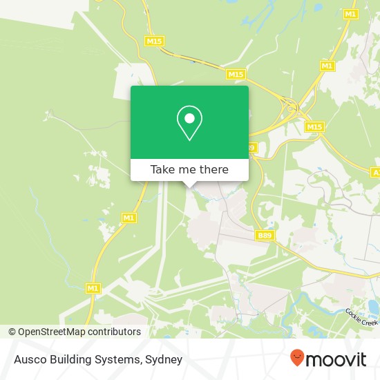 Ausco Building Systems map