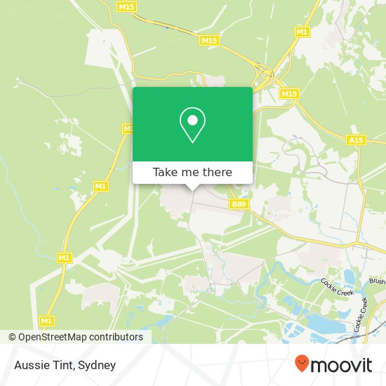 Mapa Aussie Tint