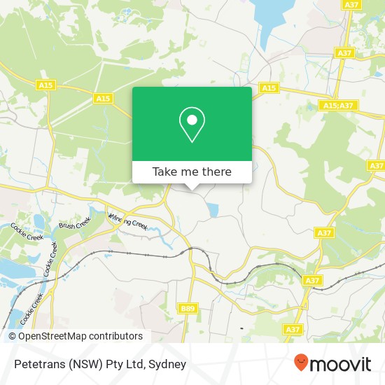Petetrans (NSW) Pty Ltd map