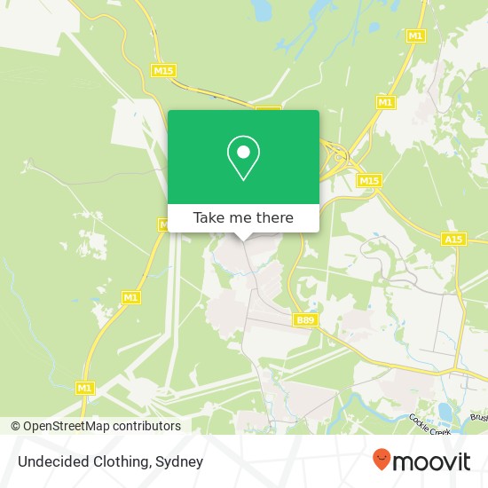 Undecided Clothing map