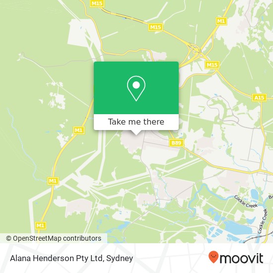 Mapa Alana Henderson Pty Ltd