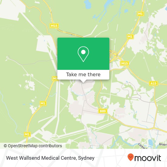 Mapa West Wallsend Medical Centre