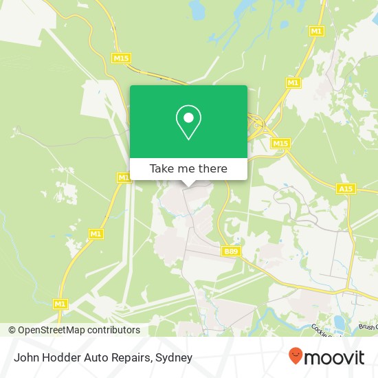 Mapa John Hodder Auto Repairs