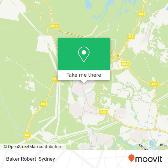 Mapa Baker Robert