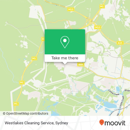 Westlakes Cleaning Service map