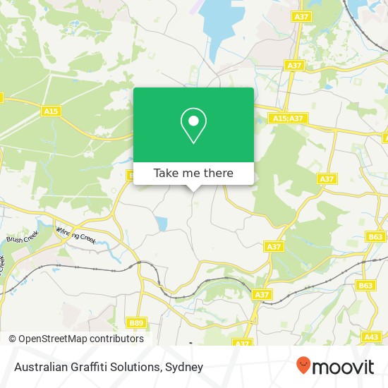 Australian Graffiti Solutions map