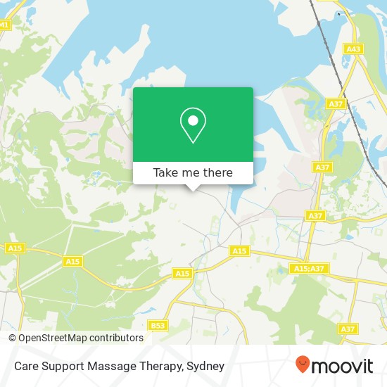 Care Support Massage Therapy map