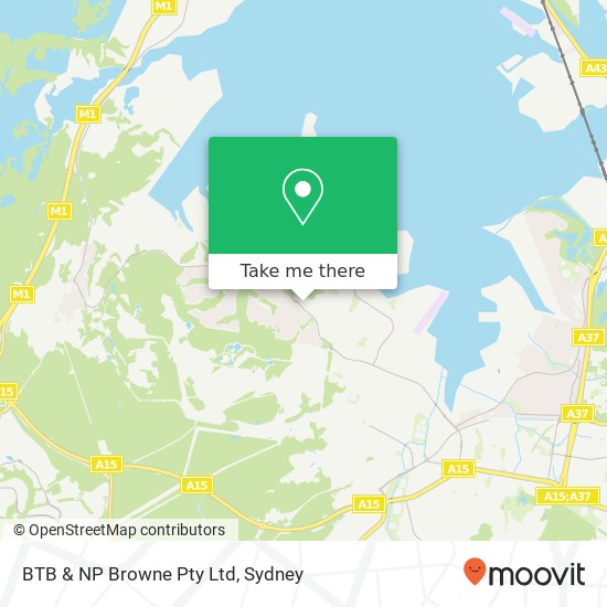 BTB & NP Browne Pty Ltd map