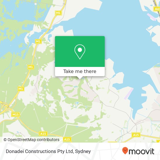 Donadei Constructions Pty Ltd map