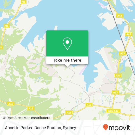 Annette Parkes Dance Studios map