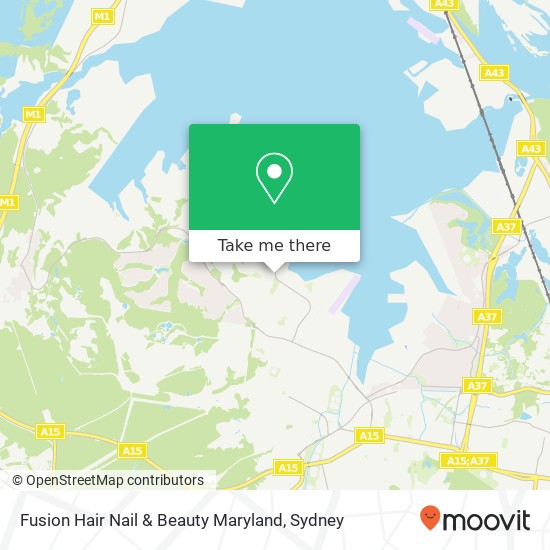 Fusion Hair Nail & Beauty Maryland map