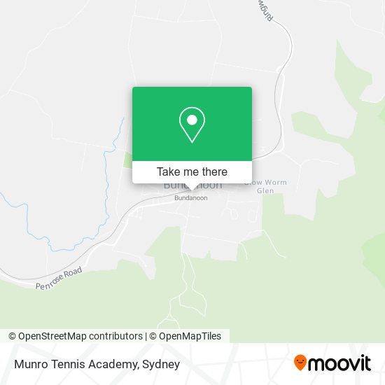 Munro Tennis Academy map