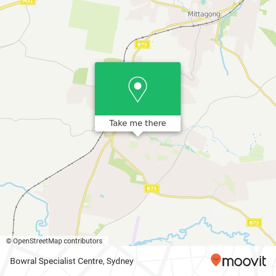 Bowral Specialist Centre map