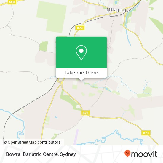 Mapa Bowral Bariatric Centre