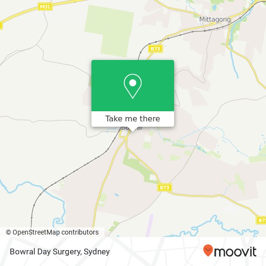 Mapa Bowral Day Surgery