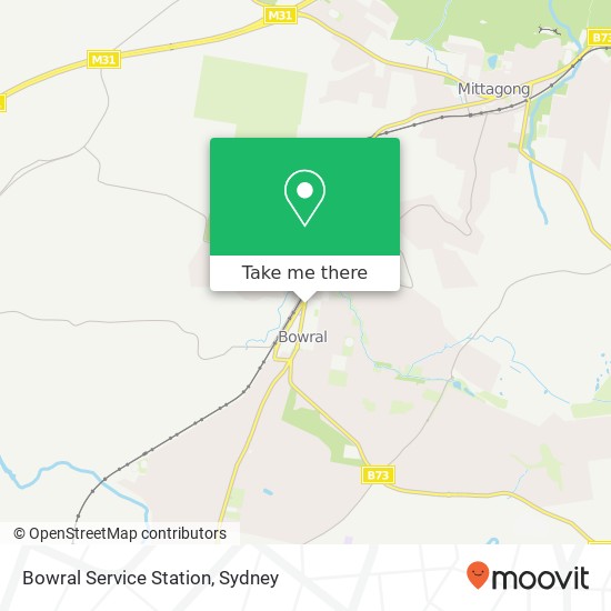 Bowral Service Station map