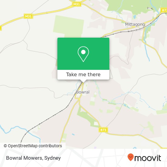 Mapa Bowral Mowers