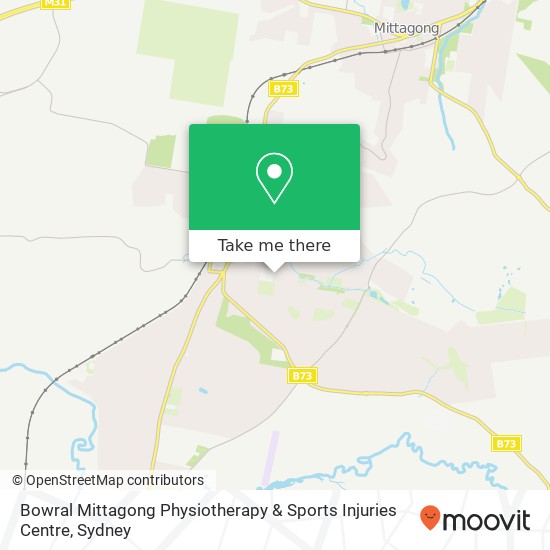 Mapa Bowral Mittagong Physiotherapy & Sports Injuries Centre