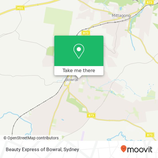 Beauty Express of Bowral map