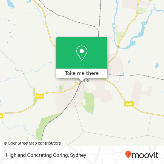 Highland Concreting Coring map