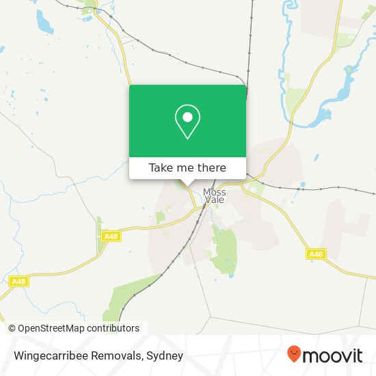 Wingecarribee Removals map