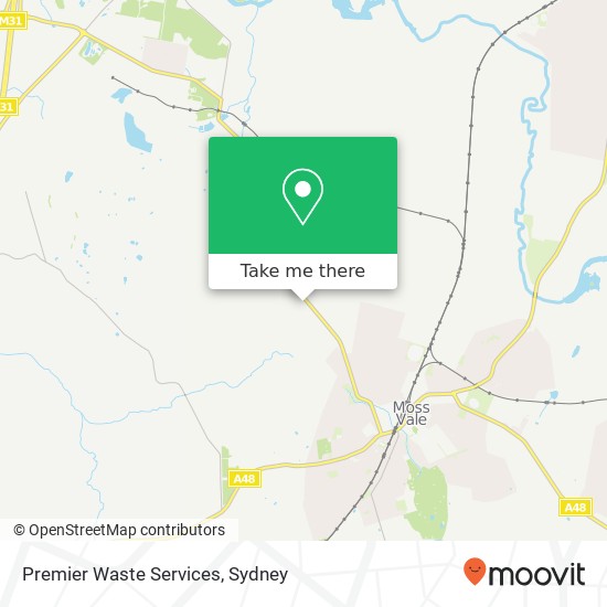 Mapa Premier Waste Services