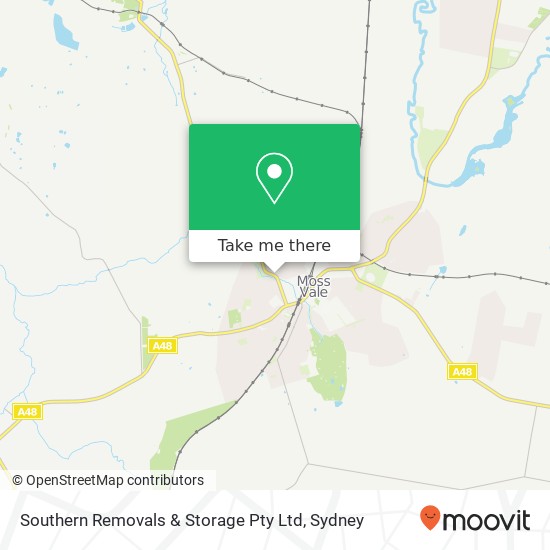 Southern Removals & Storage Pty Ltd map