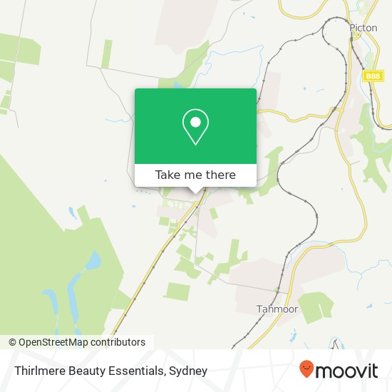 Thirlmere Beauty Essentials map