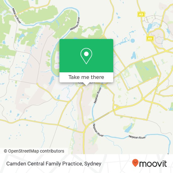 Camden Central Family Practice map