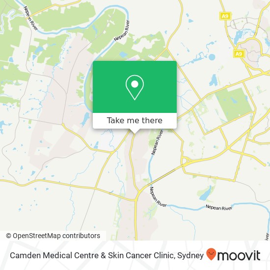 Mapa Camden Medical Centre & Skin Cancer Clinic