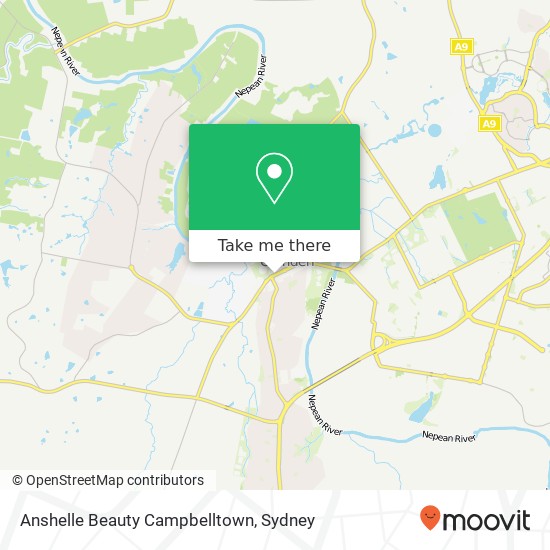 Mapa Anshelle Beauty Campbelltown