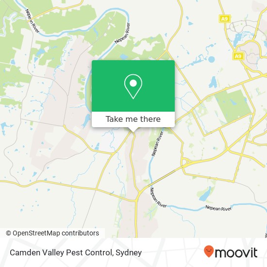 Mapa Camden Valley Pest Control