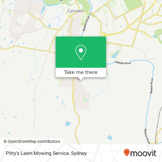 Pitty's Lawn Mowing Service map