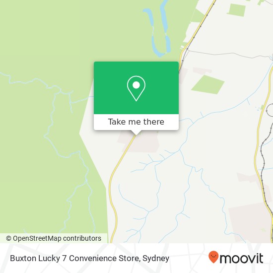 Mapa Buxton Lucky 7 Convenience Store