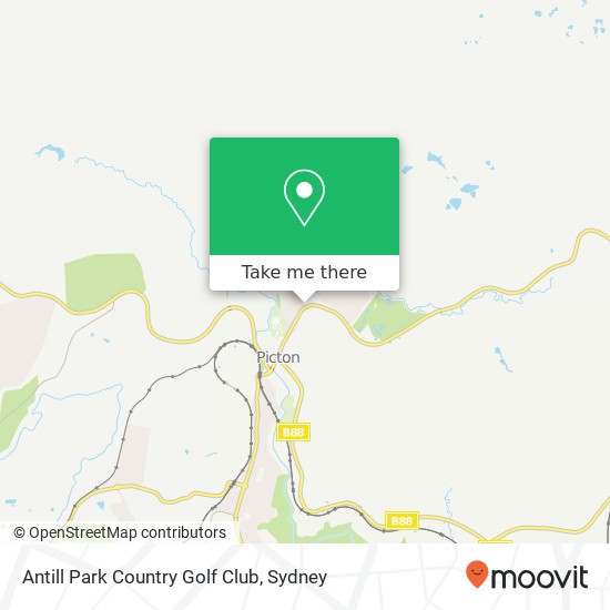 Antill Park Country Golf Club map