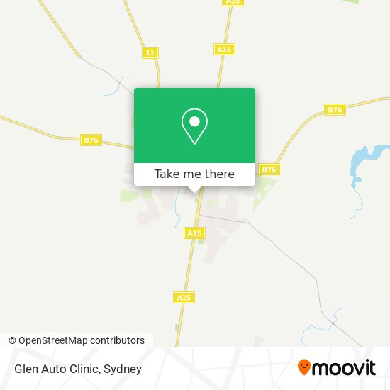 Mapa Glen Auto Clinic