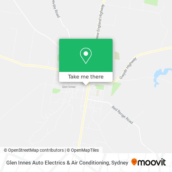 Mapa Glen Innes Auto Electrics & Air Conditioning