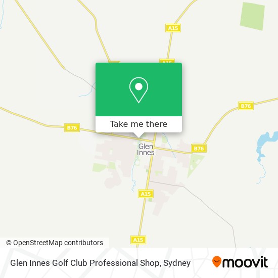 Glen Innes Golf Club Professional Shop map