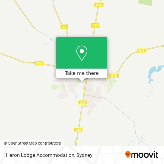 Mapa Heron Lodge Accommodation