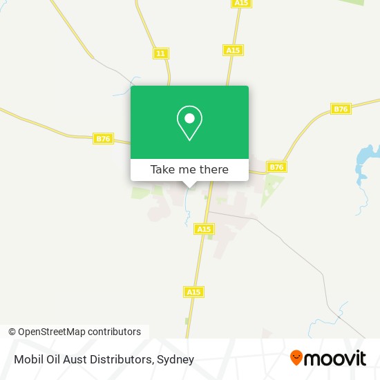 Mobil Oil Aust Distributors map